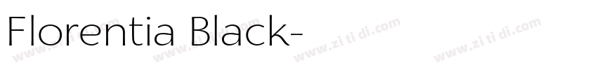 Florentia Black字体转换